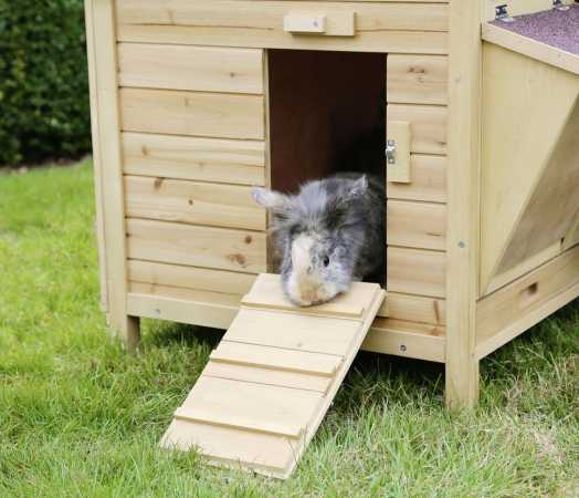 Kaninchenstall XXL Vario von Kerbl - geräumiger Stall aus Holz für Kaninchen, Hasen und Meerschweinchen